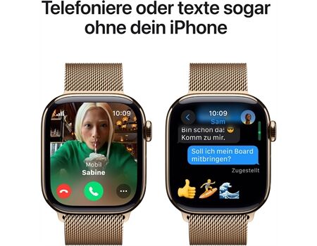 Apple Watch Series 10 EUR (42mm) GPS+4G MA gold/gold
