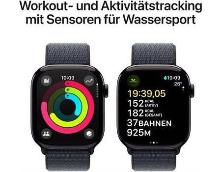 Apple Watch Series 10 EUR (46mm) GPS SL diamantschwarz/t