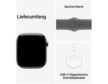 Apple Watch Series 10 EUR (46mm) GPS+4G M/L natur/steing