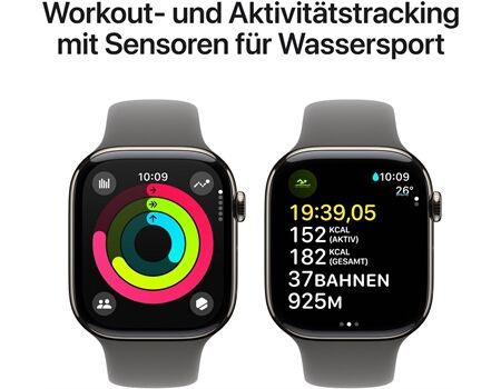 Apple Watch Series 10 EUR (46mm) GPS+4G M/L natur/steing