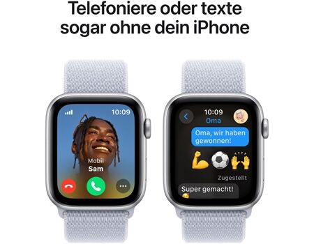 Apple Watch SE EUR (44mm) GPS+4G SL silber/blaue wolke