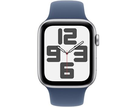 Apple Watch SE EUR (44mm) GPS S/M silber/denim