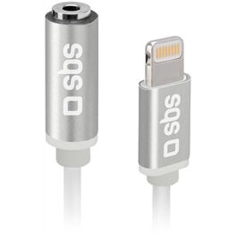 SBS Lightning 3,5mm Klinke (15cm) weiss TEADAPTJACKMW