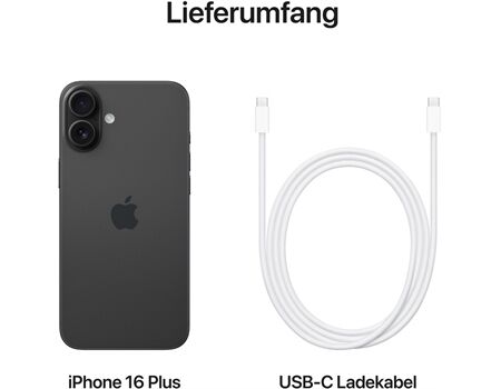 Apple iPhone 16 Plus EUR (256GB) schwarz