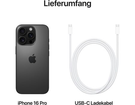 Apple iPhone 16 Pro EUR (256GB) titan schwarz