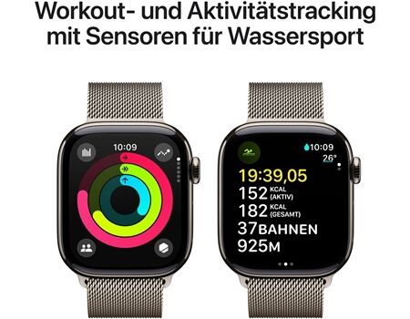 Apple Watch Series 10 EUR (42mm) GPS+4G MA natur/natur