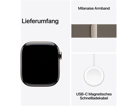 Apple Watch Series 10 EUR (42mm) GPS+4G MA natur/natur