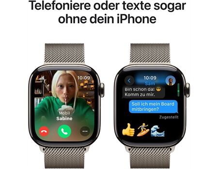 Apple Watch Series 10 EUR (42mm) GPS+4G MA natur/natur