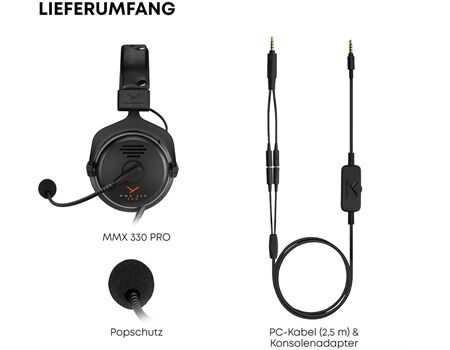 Beyerdynamic MMX 330 PRO, 48 Ohm, Schwarz