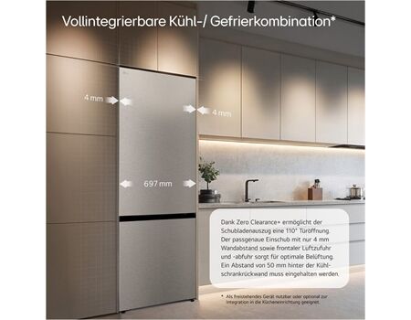 LG GBBW726CEV 70cm EEK: C silber