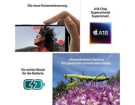 Apple iPhone 16 DE (128GB) weiß