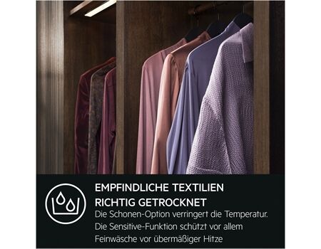 AEG Lavatherm TR7TS75690 Matt Schwarz