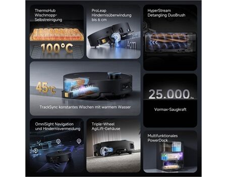 dreame Aqua 10 Ultra Track Complete 25.000 Pa schwarz