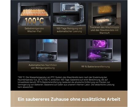 dreame Aqua 10 Ultra Track Complete 25.000 Pa schwarz