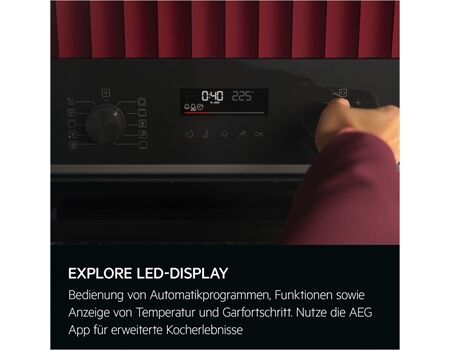 AEG FHHS25M11 Pyrolyse/Edelstahl/Dreikreis- Bräterzone