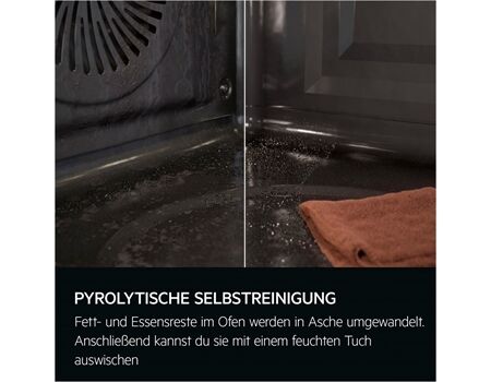 AEG FHHS25M11 Pyrolyse/Edelstahl/Dreikreis- Bräterzone