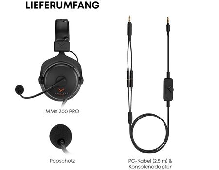 Beyerdynamic MMX 300 PRO, 45 Ohm, Schwarz