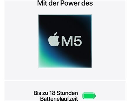 Apple MacBook Air 13,6" M5 512GB 16GB Polarstern