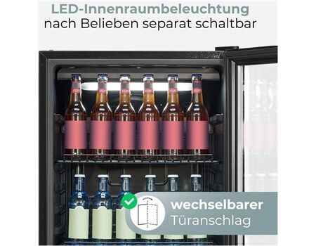 Bomann KSG 7292 Glastüre 143cm schwarz EEK: C**