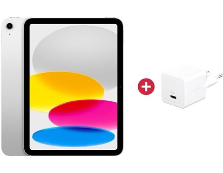 Apple iPad 11.Gen 128GB WiFi Silber + Charger30W