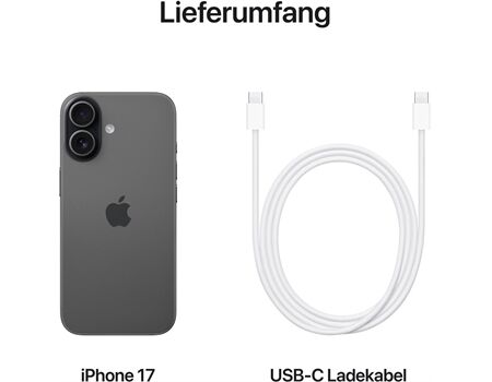 Apple iPhone 17 DE (256GB) schwarz