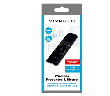 Vivanco Wireless Presenter Touch Maus VVITLASERPRES