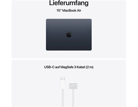 Apple MacBook Air 15,3" M5 1TB 16GB Mitternacht