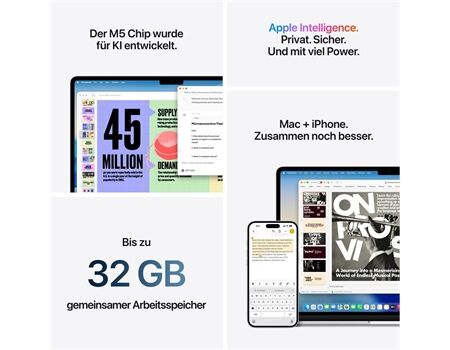 Apple MacBook Air 15,3" M5 1TB 16GB Mitternacht