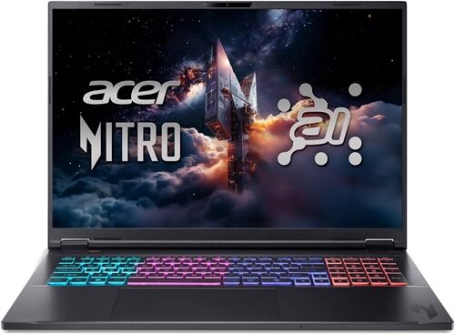Acer Nitro 18 AI AMD AN18-61-R10V AMD Ryzen AI 7 PRO 350 Laptop 45,7 cm (18") WQXGA 16 GB DDR5-SDRAM 1 TB SSD NVIDIA GeForce RTX 5070 Wi-Fi 6E (802.11ax) Windows 11 Home Schwarz QWERTZ Deutsch