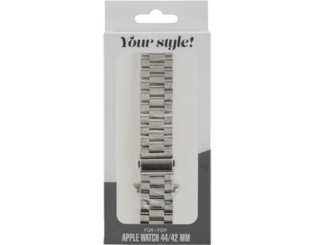 Peter Jäckel Watch Band Apple Watch 44/45 mm stainless silver