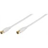 Vivanco 48/20 15GW Antennenkabel, weiss, 1,5m
