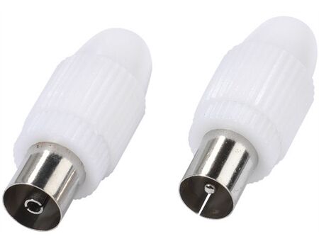 Vivanco 48/00 03SET Antennenstecker-Set, Koaxstecker, Koax
