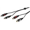 Vivanco 46/01 25 Audioverlaengerung Cinch, 2,5m