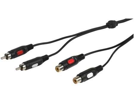 Vivanco 46/01 25 Audioverlaengerung Cinch, 2,5m