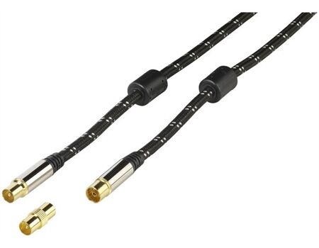 Vivanco 48/40 15GW Antennenkabel, Nylon, Ferritkern, vergo