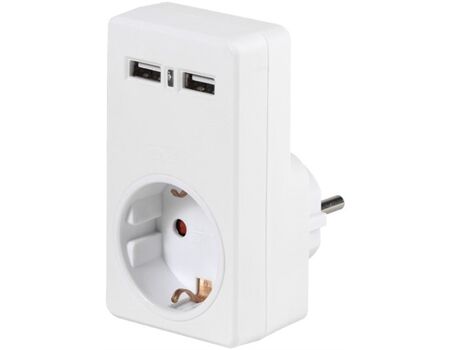 Vivanco A 1W2USB Steckdosenadapter 2x USB