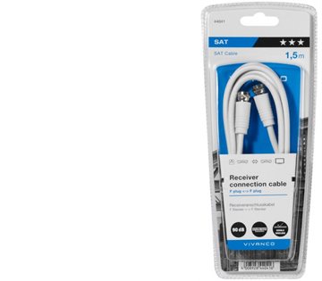 Vivanco STC FV 9015 SAT Anschlusskabel 90dB (1,5m)