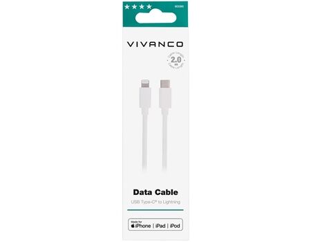 Vivanco Lightning/USB-C Kabel (2m) ws. LIGHTNVVUSBC20W