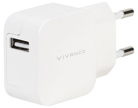 Vivanco USB Ladenetzteil weiss CHARGVVUSB2.4AW
