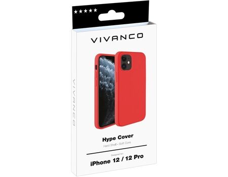 Vivanco iPhone 12/12 Pro Silikon Cover rot HCVVIPH12M/PR