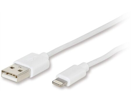 Vivanco 2.4A MFI USB Ladegerät + Kabel ws. TCVVLIGHTN24AWL