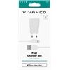 Vivanco 2.4A MFI USB Ladegerät + Kabel ws. TCVVLIGHTN24AWL