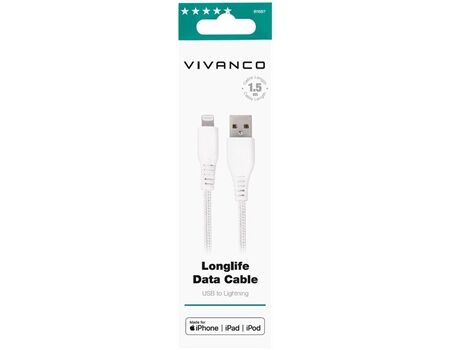 Vivanco HQVVLIGHTNUSB15W Longlife Lightning Kabel 1,50m