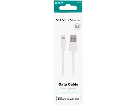 Vivanco iPhone/Pad Lightning Datenkabel LIGHTNVVUSBCABLE05