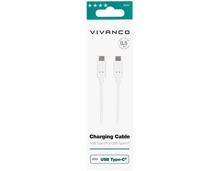 Vivanco DCVVUSBCC05W USB 2.0 Type-C Kabel (0,5m)
