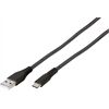 Vivanco HQVVUSBC20A15BK Longlife USB-C Kabel 1,50m Nylon