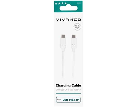 Vivanco DCVVUSBCC20W USB 2.0 Type-C Kabel (2m)