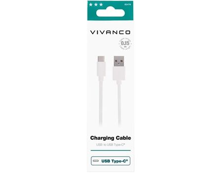 Vivanco USB 2.0 Type C Verbindung weiss DCVVUSBC20A015W