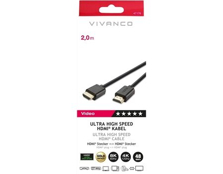 Vivanco Ultra HDMI Kabel (2m), Stecker 47/10 20U
