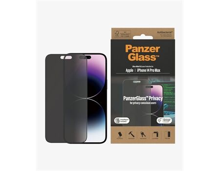 PanzerGlass iPhone 14 Pro Max Displayschutz Privacy Antibakt.